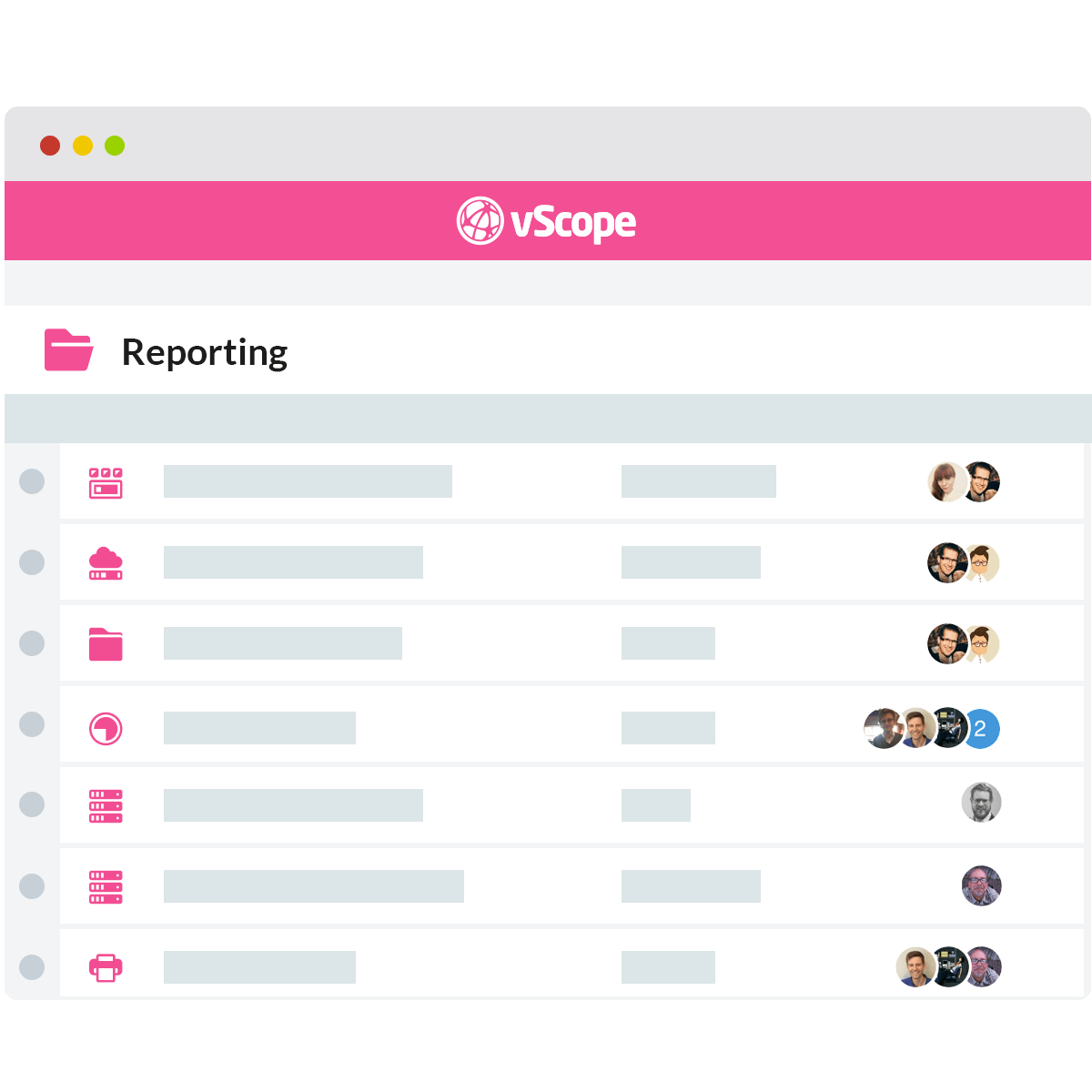 Server reporting tool
